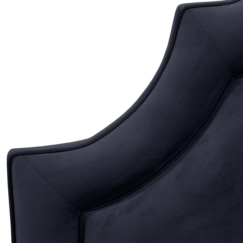 Avione Upholstered Standard Bed, Full, Classic Velvet Ink