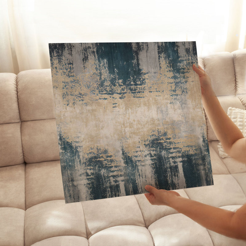 Abstract Celestial Symphony Transitional Unframed Art Print, 10" H x 10" W