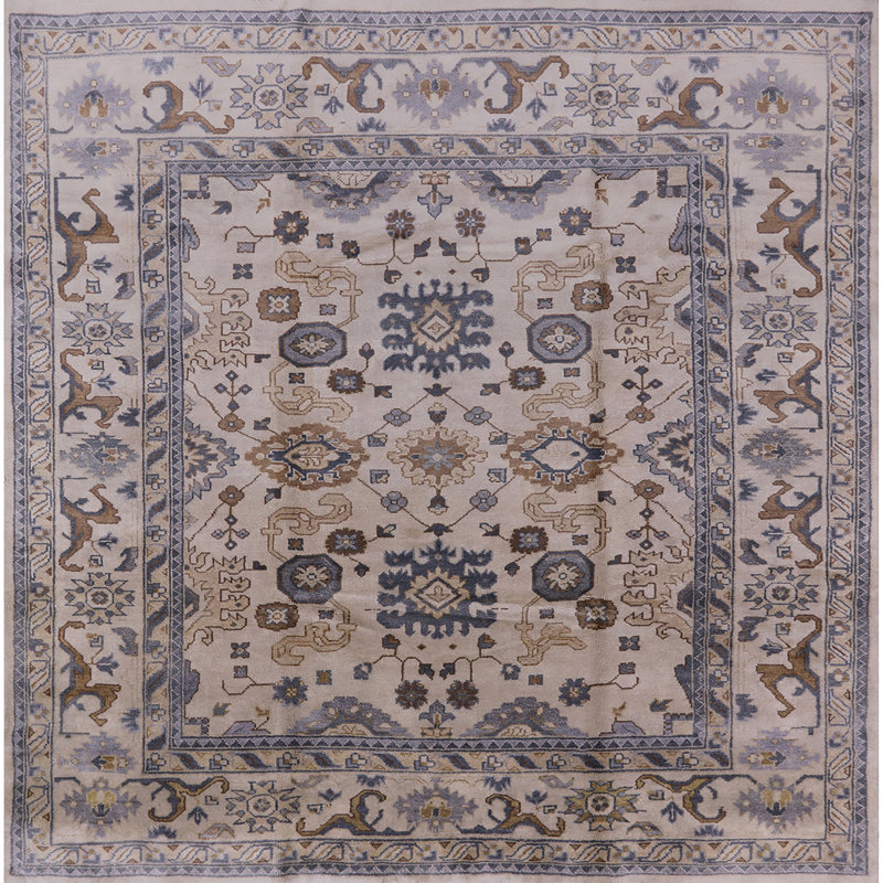 Tapis oriental mauve, Carré 8 pi