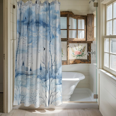 Frost Scene - Rideau de douche Premium