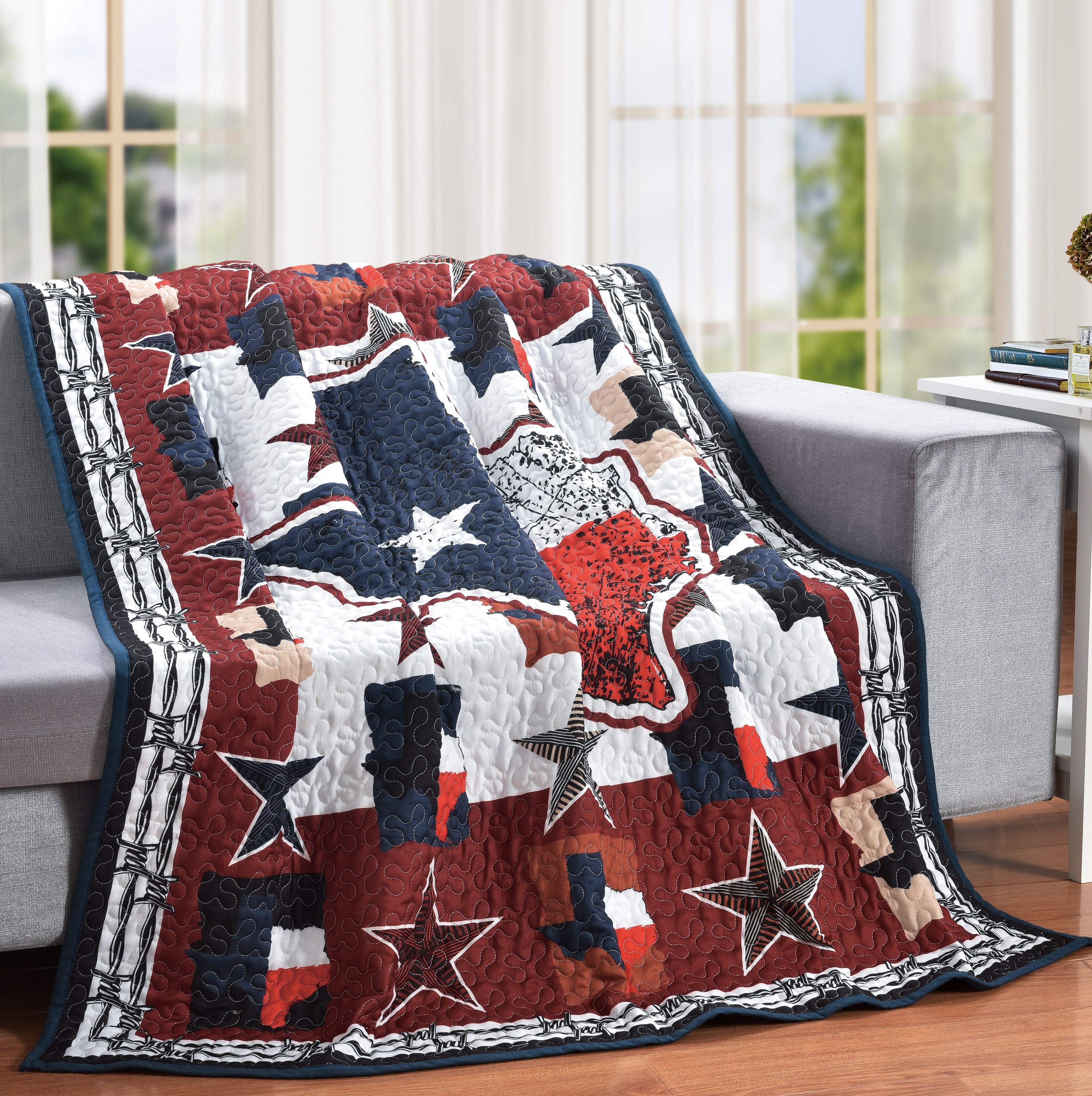 Flag discount throw blanket