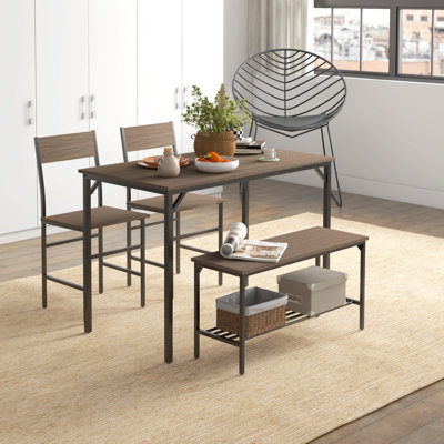 Waelder 4 - Person Dining Set