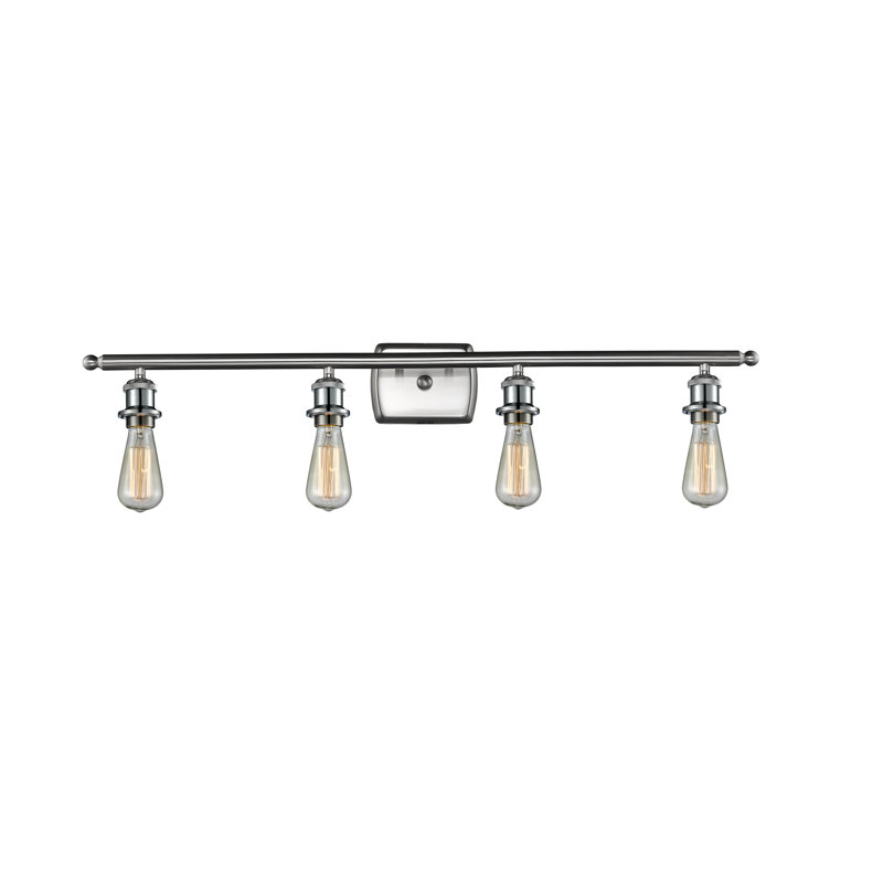 Orrwell 4 - Light Dimmable Vanity Light, 6 Watt Vinage LED Bulb, Brushed Satin Nickel