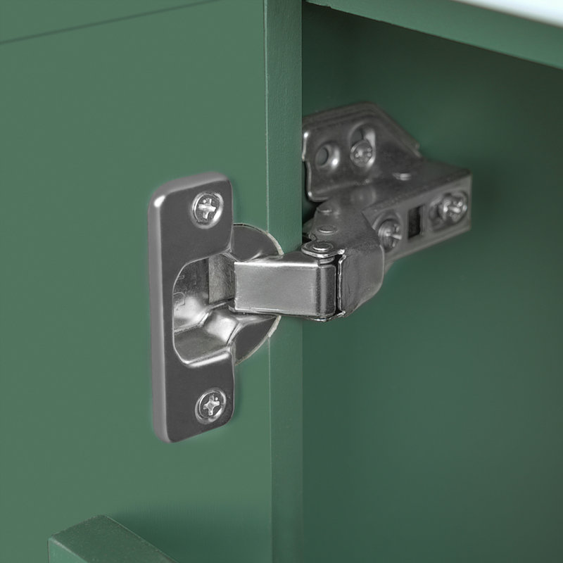Meuble-lavabo de salle de bain avec lavabo, Vert