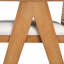 Tabouret de bar à dossier en plastique tissé crème de 27 po de hauteur - siège en tissu rembourré de mousse et durable-353808650