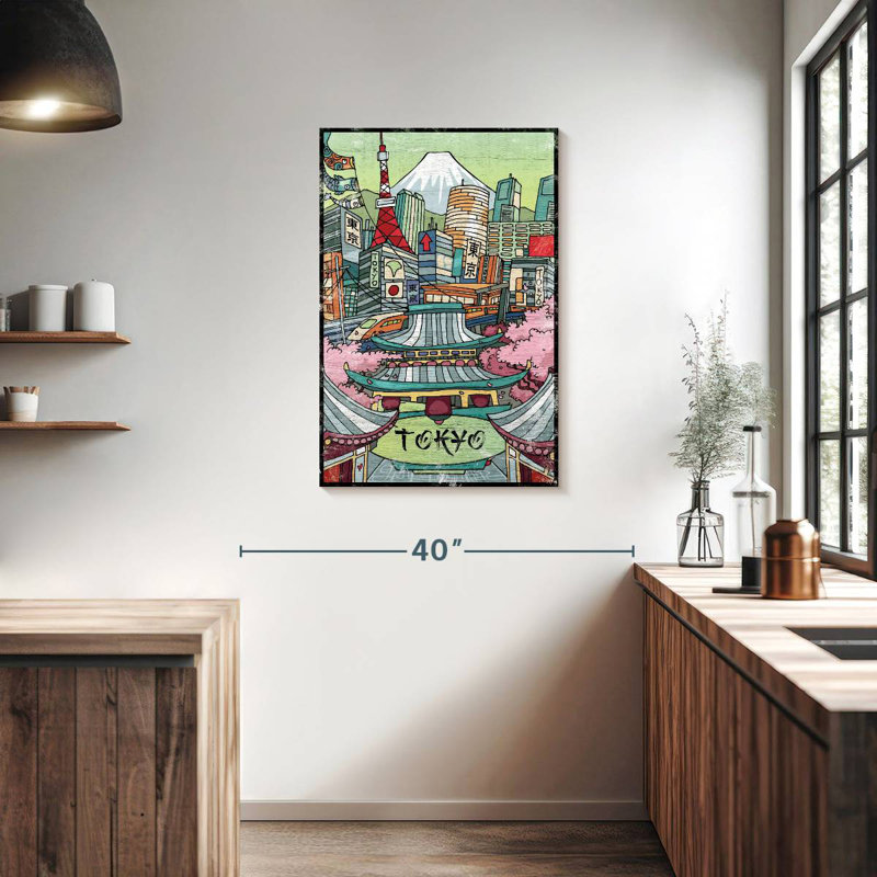 Imperial Tokyo, 36" H x 24" W