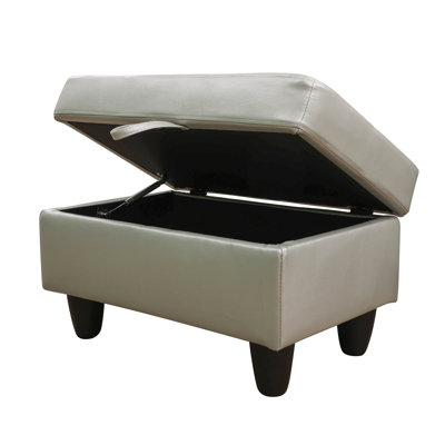 Enitan Faux Leather Ottoman
