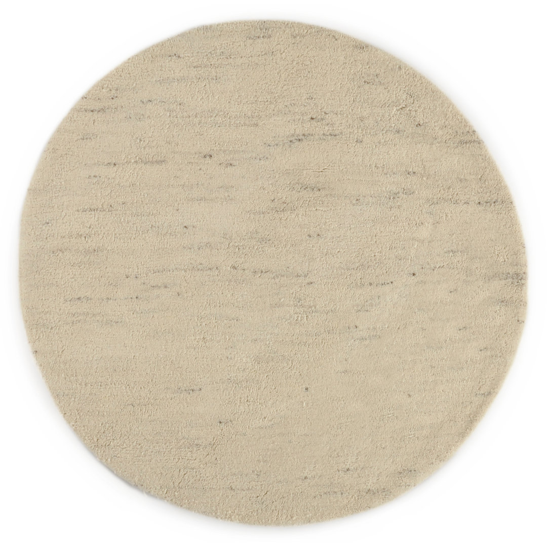 Handgefertigter Teppich Pinney in Beige