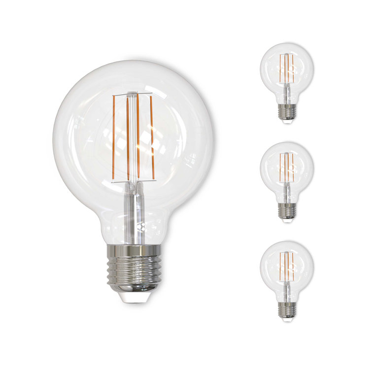 8.5 Watt Dimmable Clear Filament G25 Medium (E26) LED Bulb