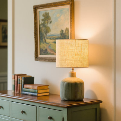 17.5" Ceramic Table Lamp