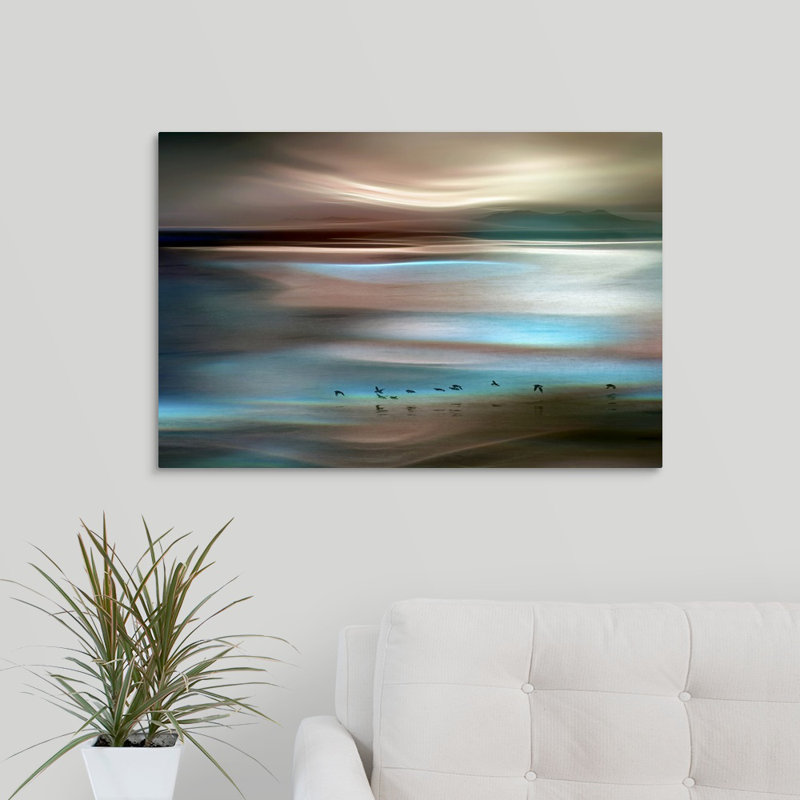 « migrations », impression sur toile, H 20 po x l 30 po x P 1,5 po
