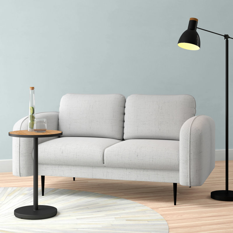 Natalie 2 Seater Loveseat, Cablo Light Grey