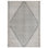 Tapis géométrique moderne crème et noir