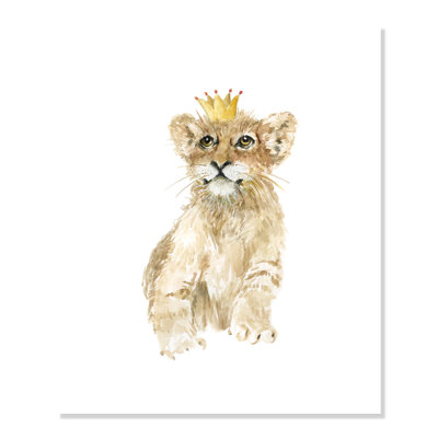 «Savanah Club Rolled Savannah Lion Cub», impression sur papier