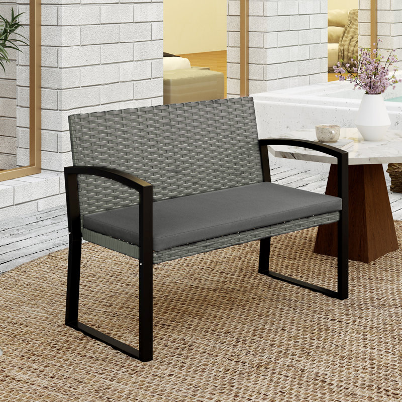 Rattan Leisure Chair, Gray, Dark Grey