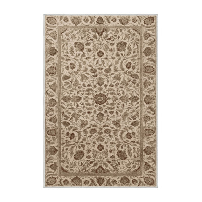 Tapis beige lavable à la machine