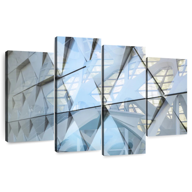 Façade de bâtiment moderne Lilie, H 14 po x l 24 po