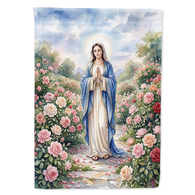Mary in Rose Garden, Garden Size, Mary in Rose Garden
