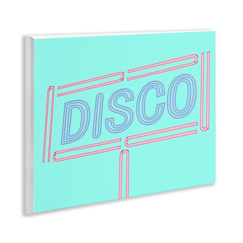 Art mural rétro sur plaque disco par SD Graphics Studio