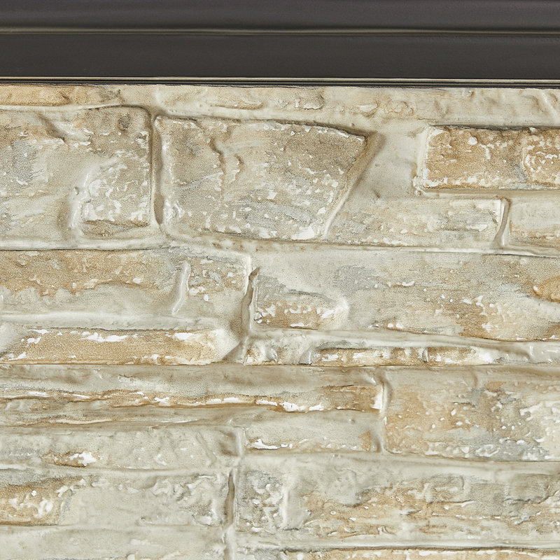 44 IN. FAUX STONE PETITE MANTEL FIREPLACE