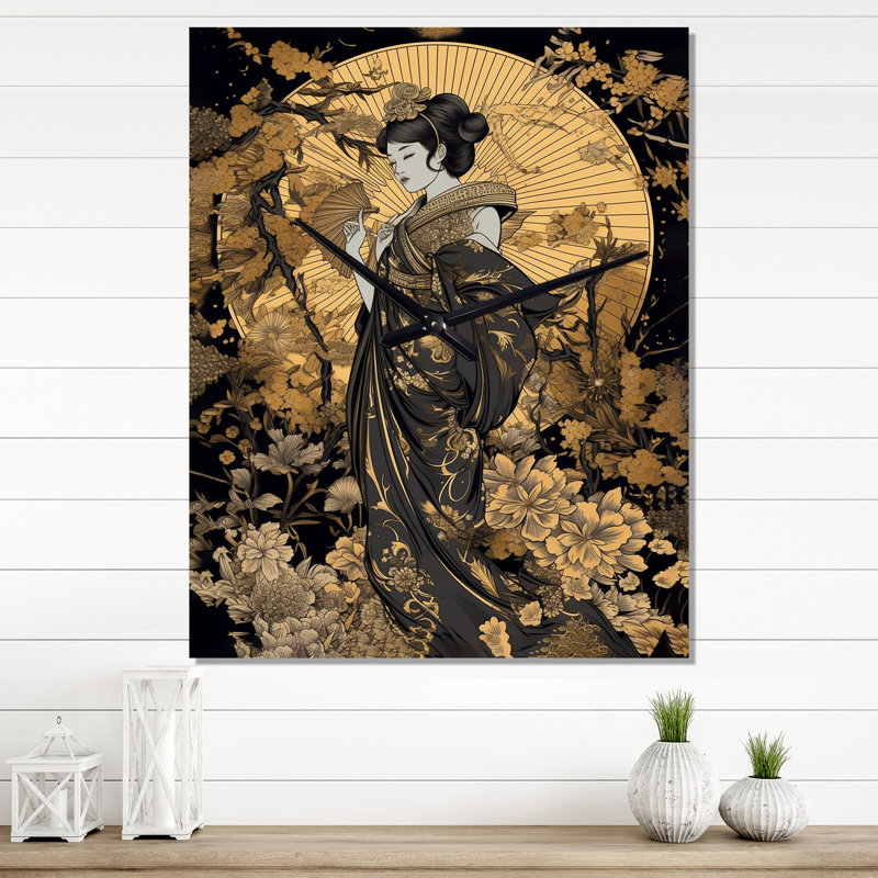 Horloge murale Irline - Japon, H 32 po x l 24 po x P 1 po