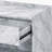 White Printed Faux Marble & Chrome Finish Accent Table