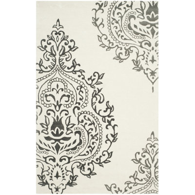Janson Hand Tufted Wool Damask Rug