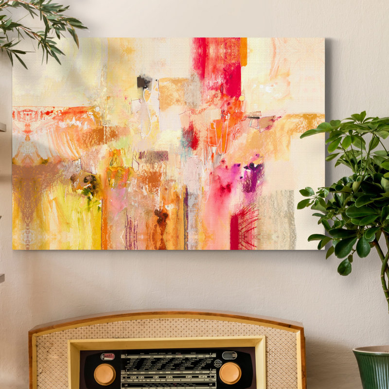 Abstrait II - reproduction sur toile tendue, H 36 po x l 24 po x P 1 po
