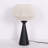 21.7" Oak Wood Base Table Lamp