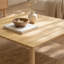 Table basse d'extérieur carrée en bois d'acacia