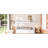 Twin over Twin House Bunk Bed with Fence,Trundle and Three Storage Drawers, White