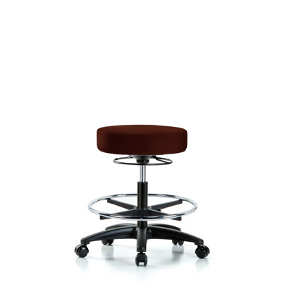 Calliope Adjustable Height Ergonomic Lab Stool with Footrest