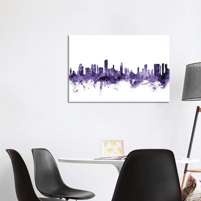 Honolulu, Hawaii Skyline by Michael Tompsett - Wrapped Canvas Gallery-Wrapped Canvas Giclée