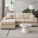 Alden 100'' Upholstered L shape Sectional with Convertible Chaise