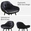 Upholstered Counter Stool with Metal Frame-2018557187