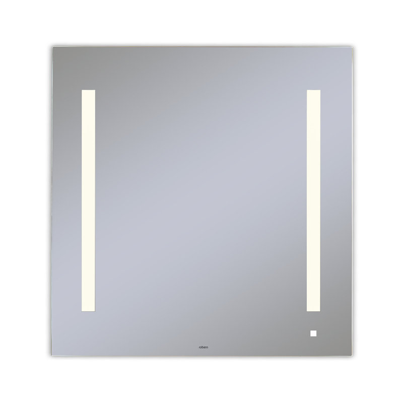 AiO Modern & Contemporary Lighted Bathroom / Vanity Mirror, OM Audio, 29.875" x 29.125"