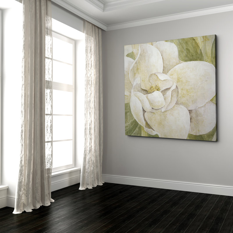 Magnolia Dolce - imprimé, H 24 po x l 24 po x P 1,5 po, Toile tendue