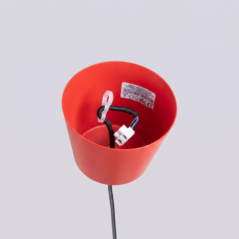 Pendant lamp BILO taupe, Red