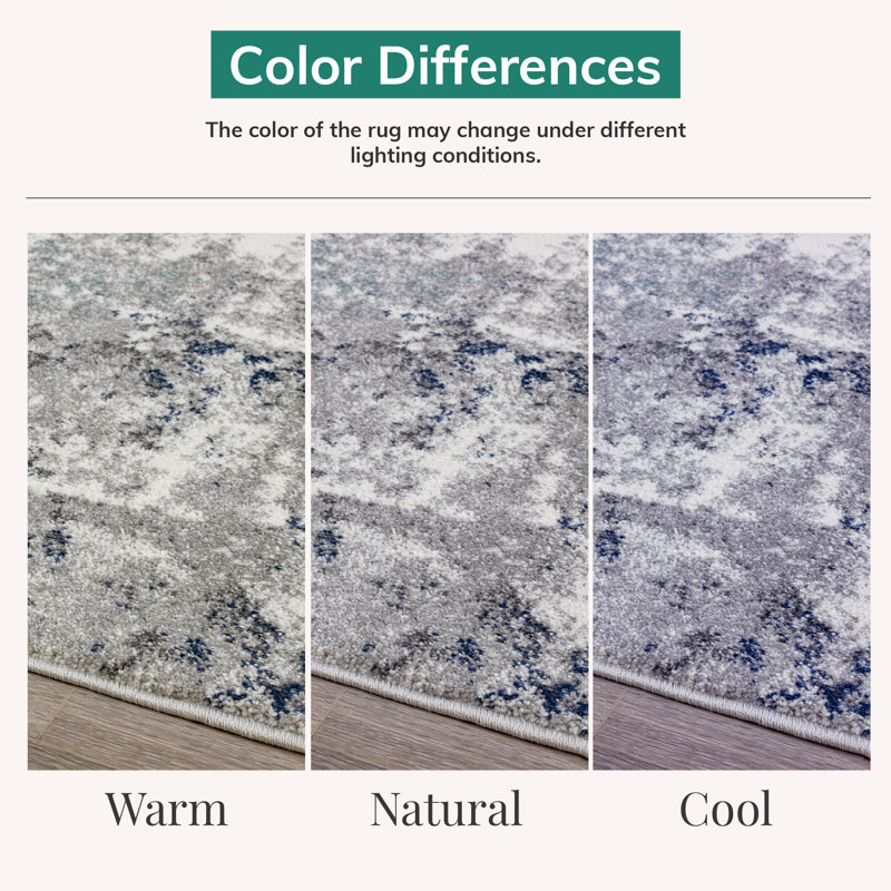 Elledge Abstract Indoor Rug, Rectangle 6' x 9'