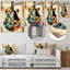 Cubisme guitare - musique, art mural en métal-2056137700