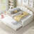 Upholstered Velvet Tufted Daybed with Trundle-1868001064
