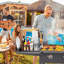 Barbecue pour barbecue avec porte-serviettes en papier