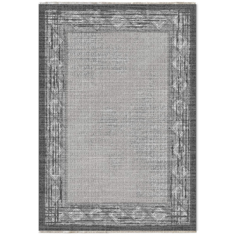 Tapis rectangulaire Nayaab avec envers antidérapant, Rectangle 6 pi 7 po x 9 pi 7 po