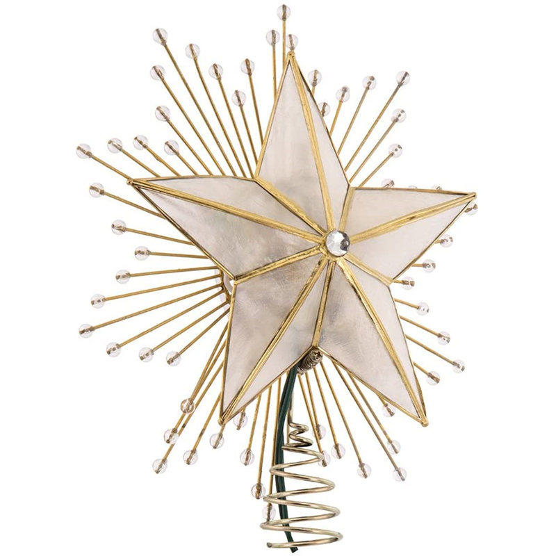 10'' Metal Lighted Tree Topper