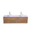 Meuble-lavabo mural 84 po avec comptoir en pierre de quartz et lavabo vasque Skyward-1722791775
