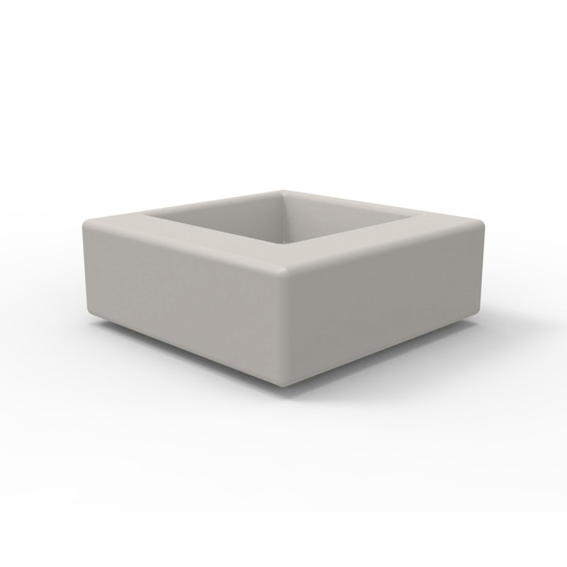 Boîte à fleurs en plastique Kes, Taupe