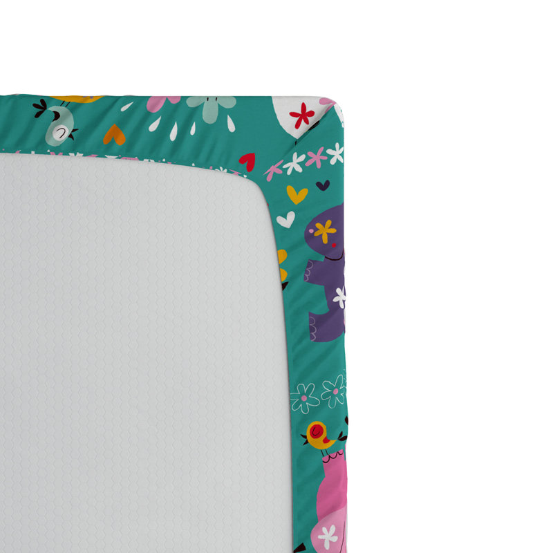 Microfiber Floral Fitted Sheet, Full Fitted Sheet