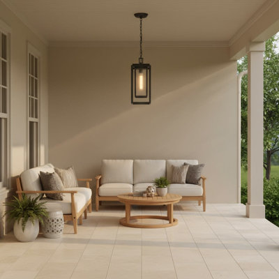 Republic 1 -Bulb 16.8" H Outdoor Pendant
