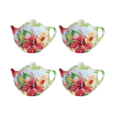 Set of 8 Teabag Holder Hibiscus
