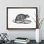 Rat Illustration - Framed Print-55616464-55616467